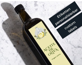 custom olive labels for olive oil bottles personalized with your text