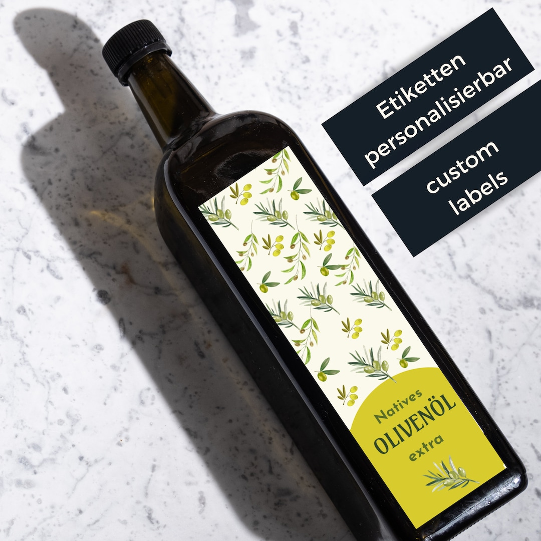Custom Olive Oil Labels For Oil Bottles With Your Text Etsy Il 6kwx 