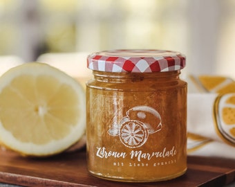 transparent clear lemon labels  for marmalade, limoncello, lemon cleaner or cosmetic products