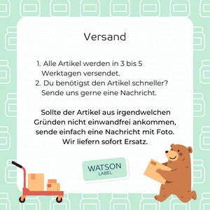 personalisierte Bügeletiketten Wäscheetiketten mit Namen Krone in 7 Farben, Namens Aufkleber, Etiketten personalisiert Bild 8