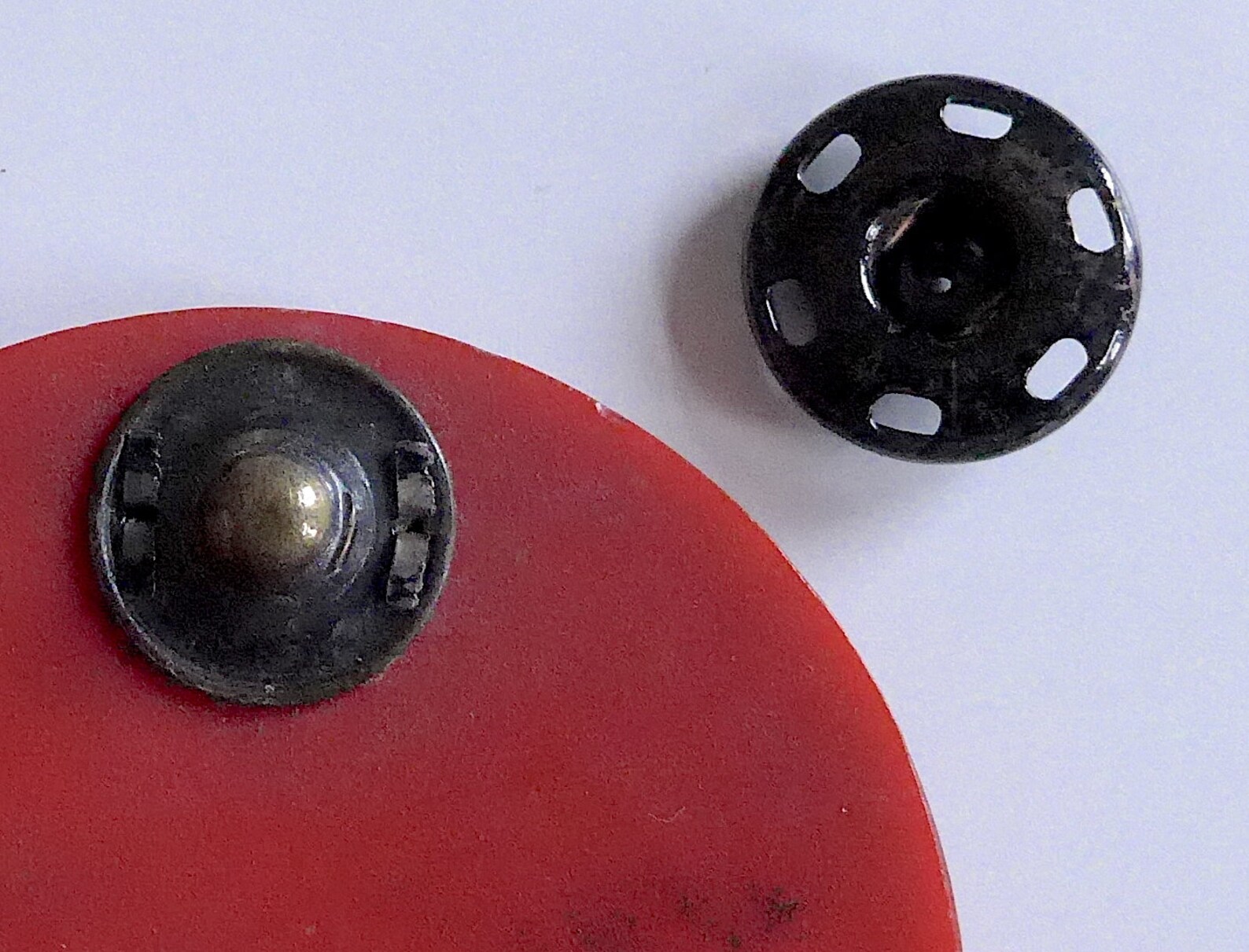 Garment sewon fastener with press stud Art Deco vintage. Etsy