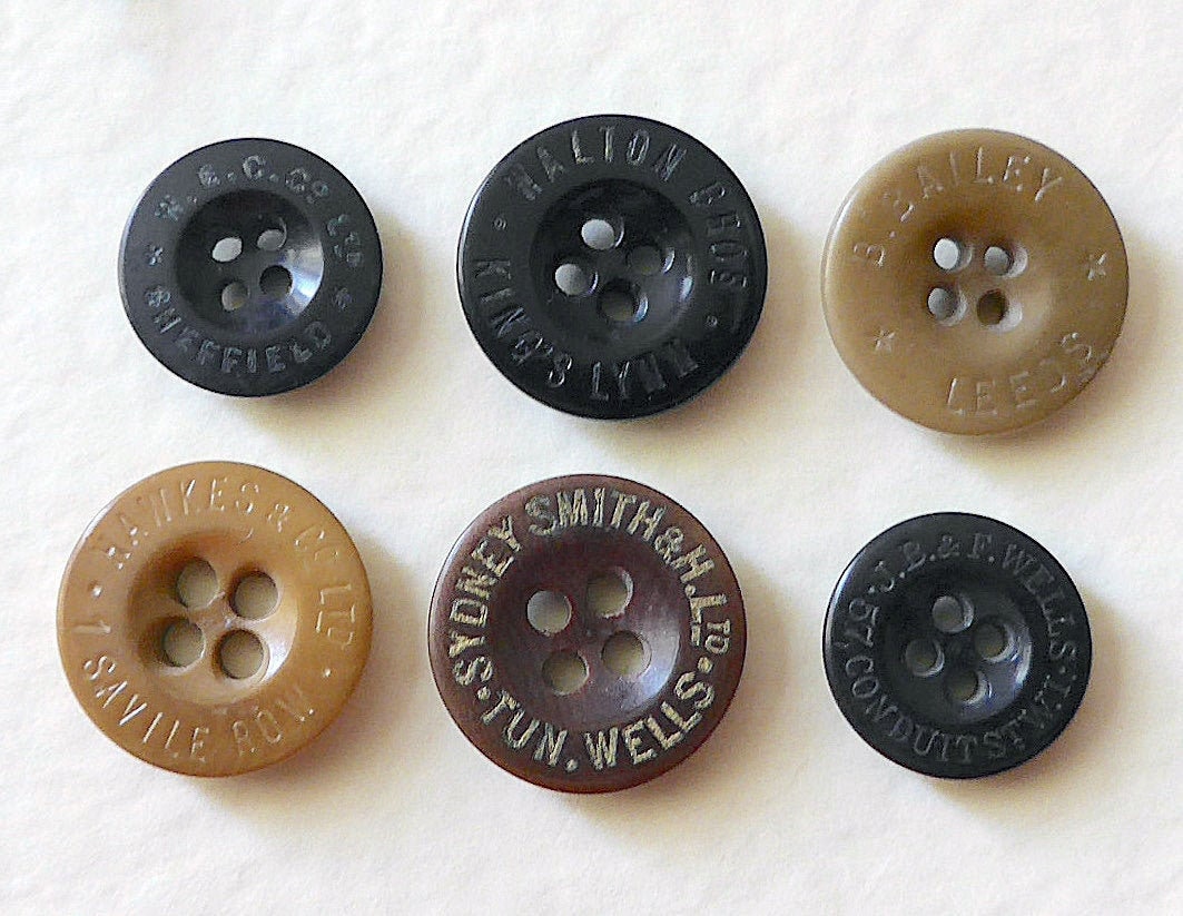 Gentlemen's Suit Buttons 6 Dfferent Antique/vintage. Etsy UK