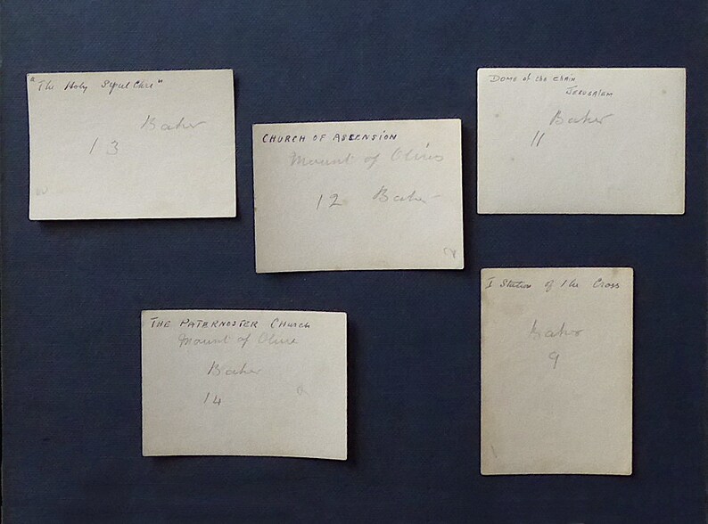 5 different The photographs were taken by a British soldier in Israel at the time. 1917 vintage Jerusalem photographs