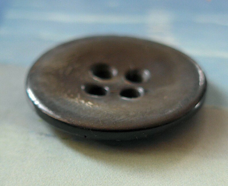Pearl Button Black Antique. Circular & Slightly Concave a 4 Etsy