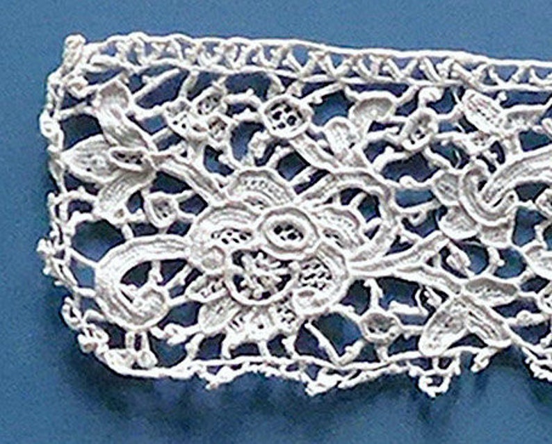 Point De Venise Needle Lace 2 Pieces Antique. Very Intricate Etsy