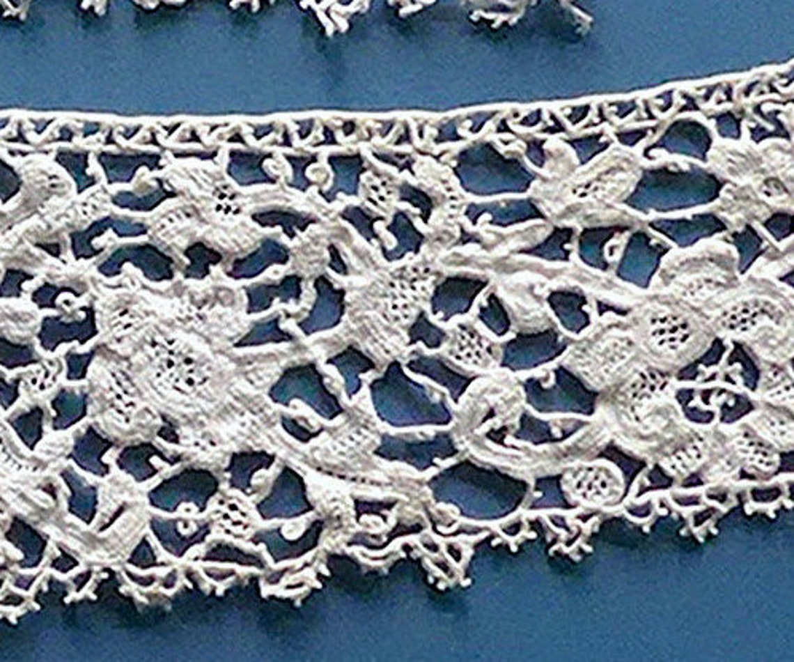 Point De Venise Needle Lace 2 Pieces Antique. Very Intricate Etsy