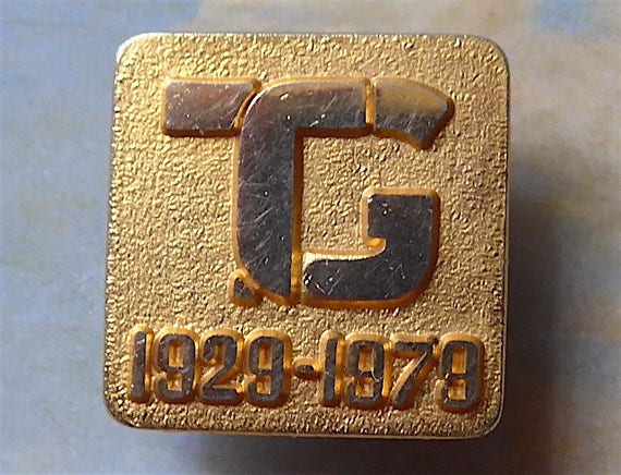 Townswomens Guild 1929-1979 badge, vintage. A 50