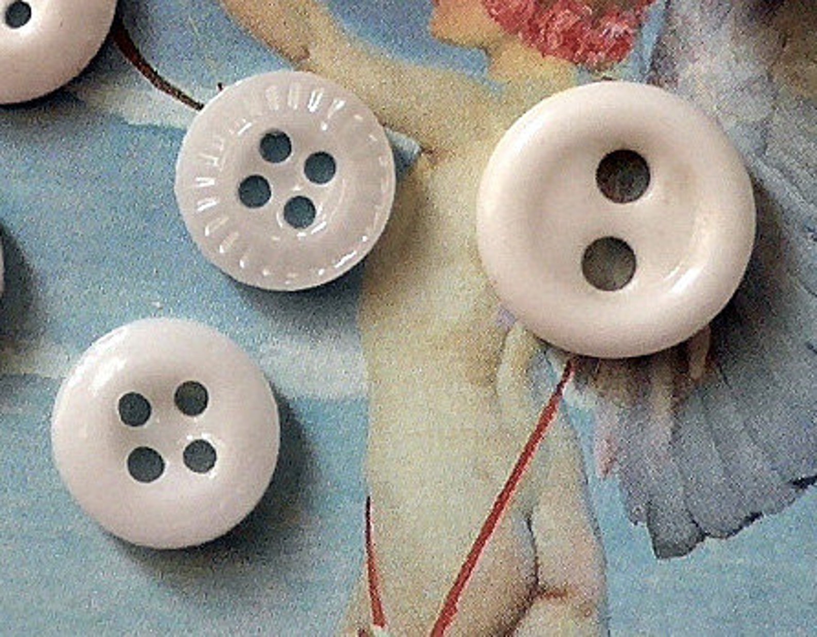 China Buttons White 12 Different Antique. Sweet Little Etsy