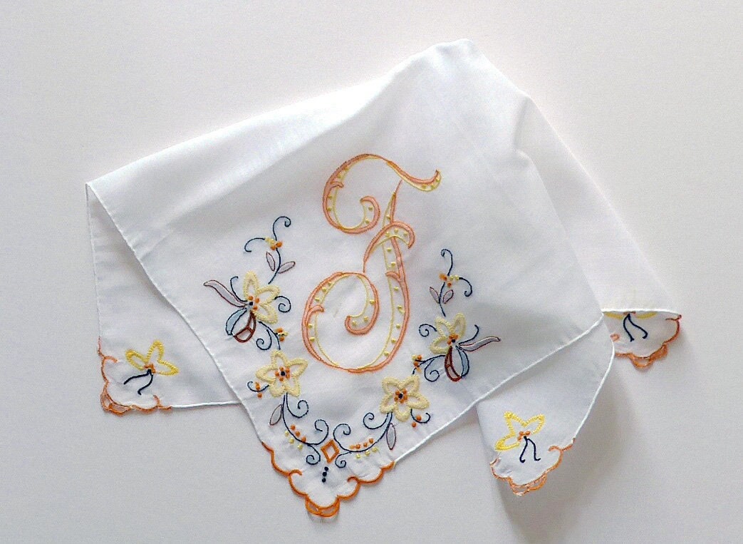 小物 1900s Hand Embroidery Handkerchief Vintage Embroidered Handkerchiefs - Etsy