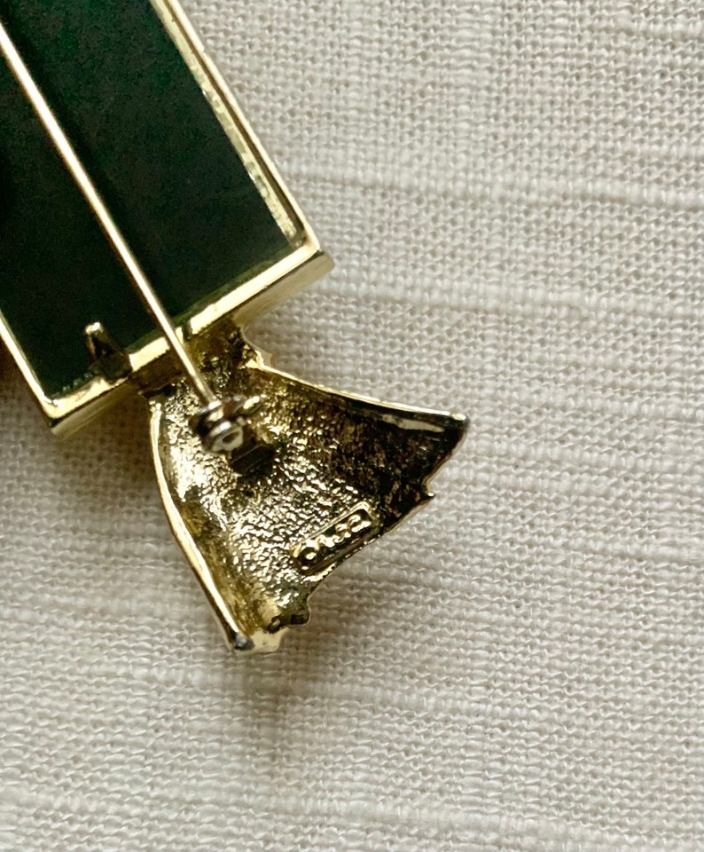 Vintage Signed AJC Woman in Mirror Gold Brooch or Lapel Pin Etsy