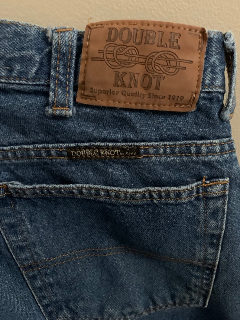 Vintage Double Knot by Reed Denim Boyfriend Mom Jeans 34 x 32 Etsy
