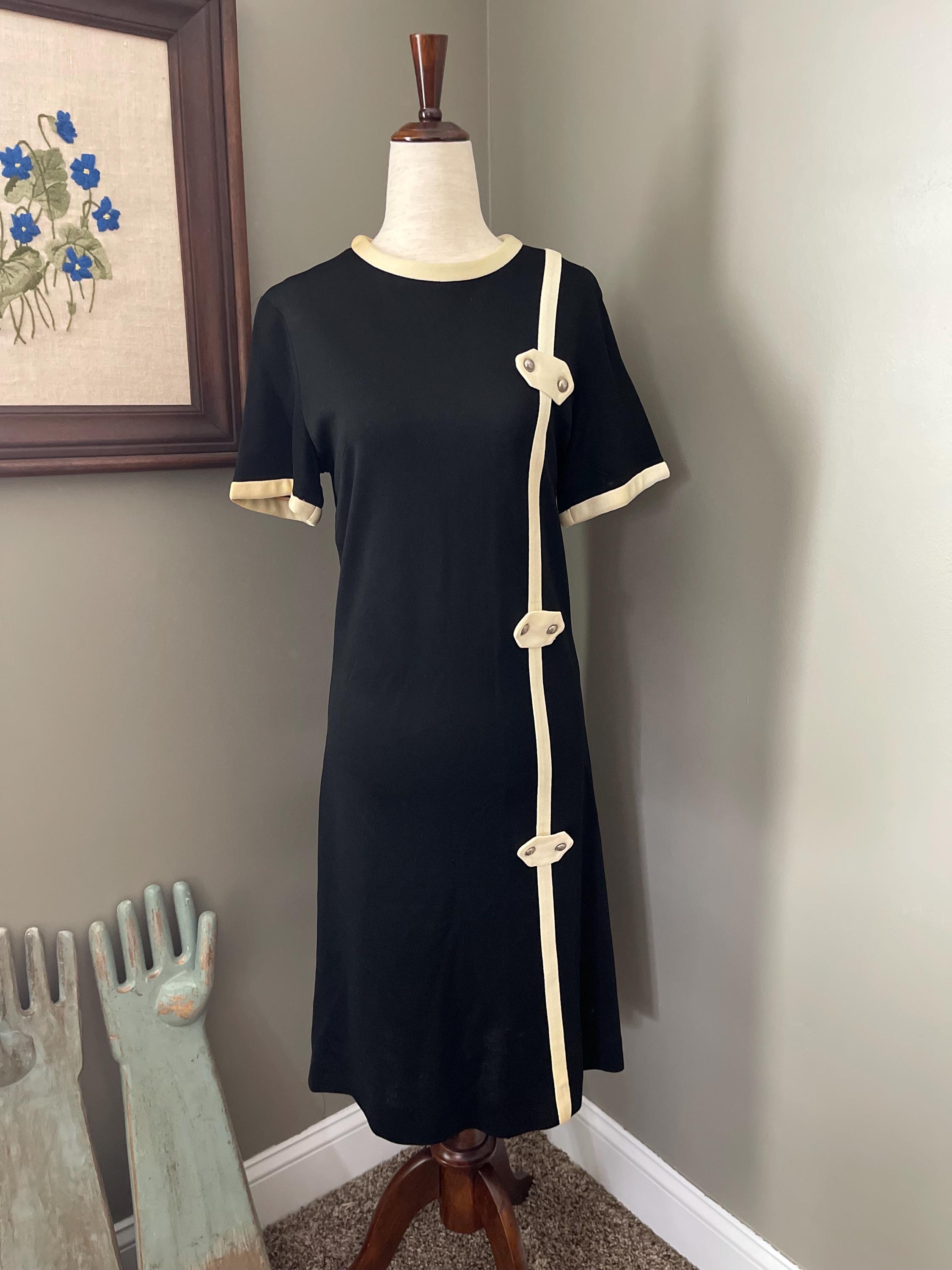 Black White 60s Dress - Etsy