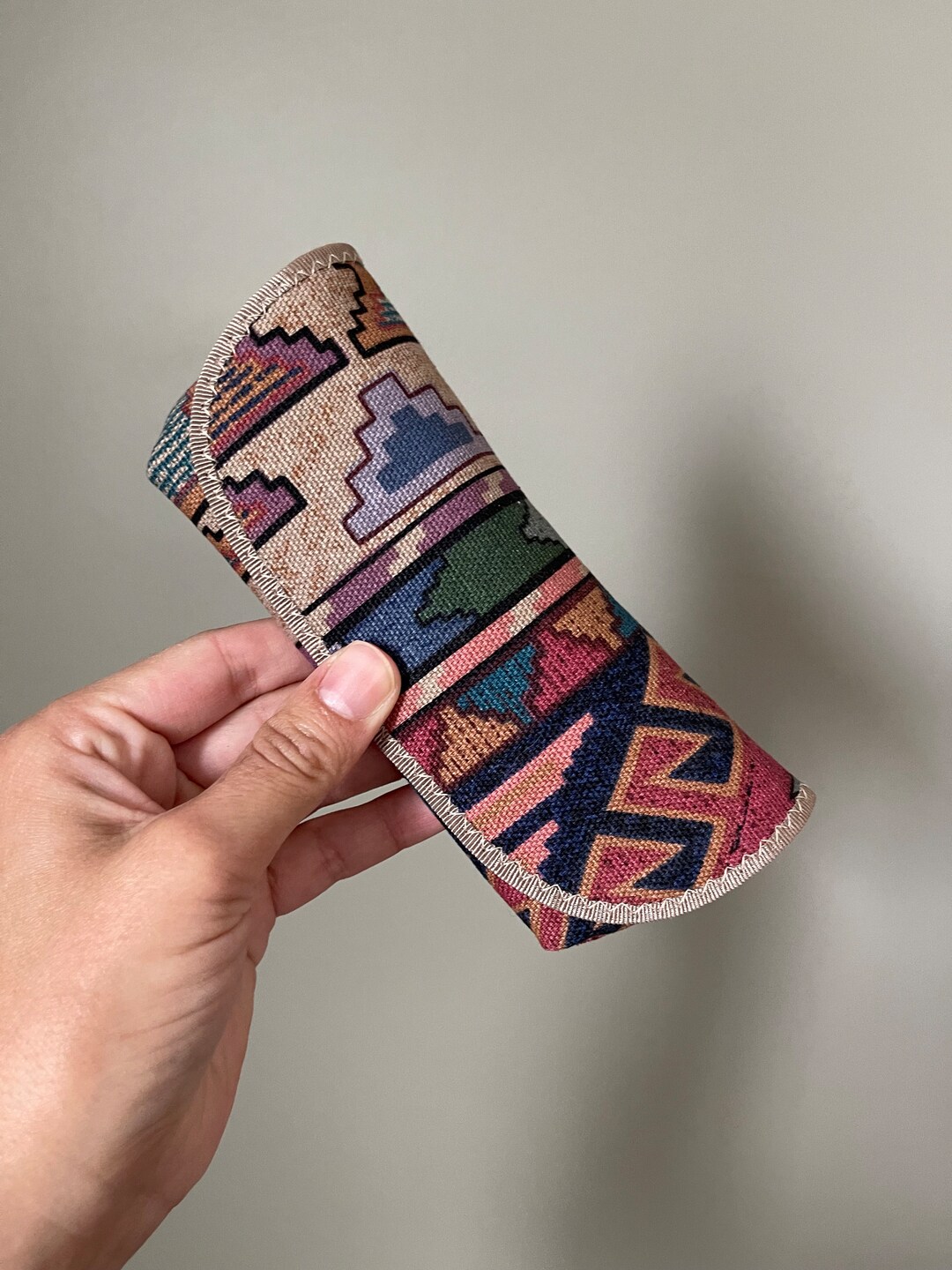 Vintage 80s 90s Navajo Style Aztek Print Fabric Eyeglass or Sunglasses ...