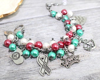 Pulsera de encanto de cuento de hadas de la Marina de los Estados Unidos en acero inoxidable Esposa de la Marina, Novia, Mamá Joyería USN esposa, novia Joyería Milso