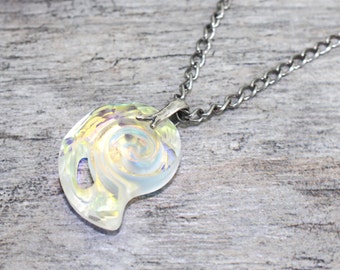 Stainless Steel Sea Snail Pendant Necklace, Conch Shell Jewelry, Sea Shell Necklace, Beach Jewelry, Ammonite Necklace, Fossil Jewelry,