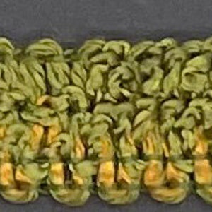 1/2 « Tresse vert olive Gimp chinois Français Gimp Tissu Garniture 18 Yards