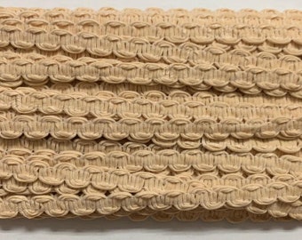 3/8" Creme Scroll Geflecht Stoffbezug 28 Werften
