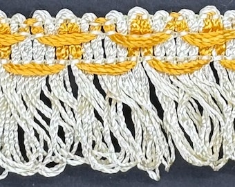 Flecos Decorativos De 4 Yardas, 2" (44 Mm), Color Marfil, Beige Y Mostaza. - España