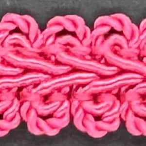 1/2&quot; Fuchsia Hot Pink French Chinese Gimp Braid Fabric Trim 14 Yards