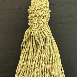4" Celadon Green Chainette Crown Tassel Tassels Lot Of 12 Conso L26