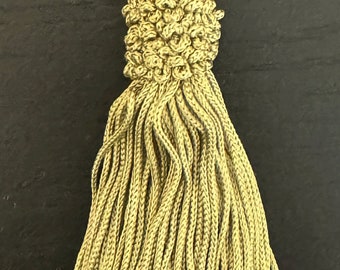 4" Celadon Green Chainette Crown Tassel Tassels Lot Of 12 Conso L26