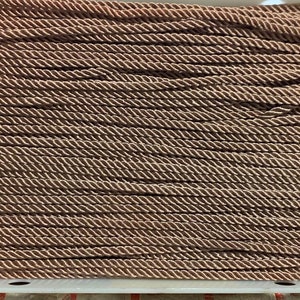 7/32" Light Brown Rope Cord Drawstring Fabric Trim 36 Yards