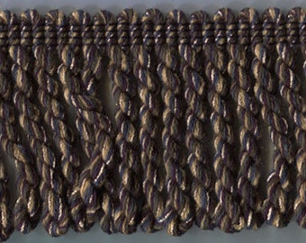 Decorator Bullion Fringe 3 1/4 (83mm) High End Priced per Yard Moss Sage & Khaki - UK