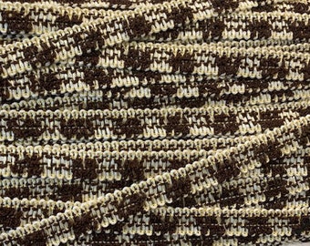 1/2" braun und Creme Gimp Geflecht 43 Yards