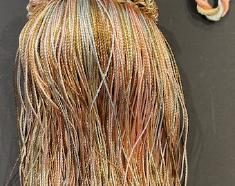 8" Mint Pink Gold Cream Key Tassel Fabric Trim Lot Of 2