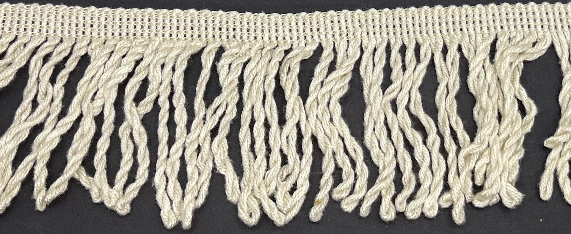 3 Natural Ivory Bullion Fringe Fabric Trim 12 Yards Etsy