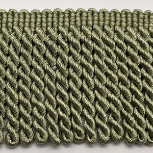 3&quot; Pistachio Heavy Bullion Fringe Fabric Trim 5 yards