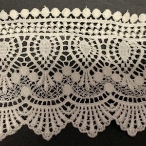 3&quot; ivory venice venise lace bridal fabric trim 9 yards