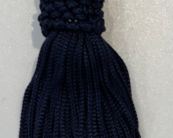 3" Navy Blue Chainette Crown Tassel Tassels Lot of 12 Conso M52