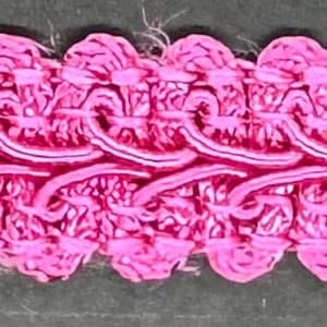 1/2&quot; Hot Pink Fuchsia Chinese Gimp Braid French Gimp Braid Fabric Trim 10 Yards