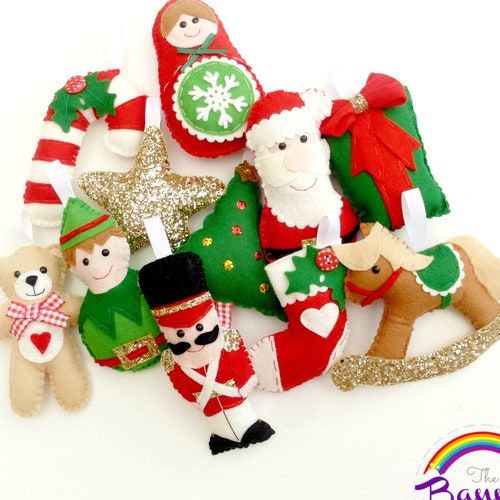 Sew Your Own Nutcracker Garland Kit. Felt Sewing Kit. Felt Etsy