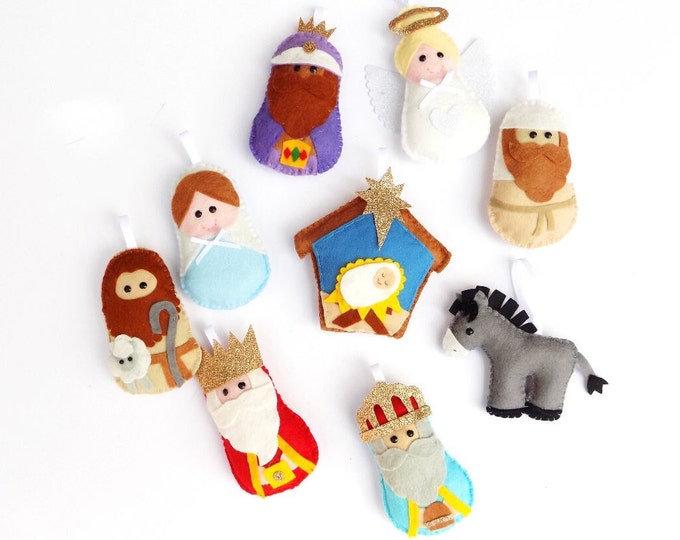 Felt christmas garland etsy