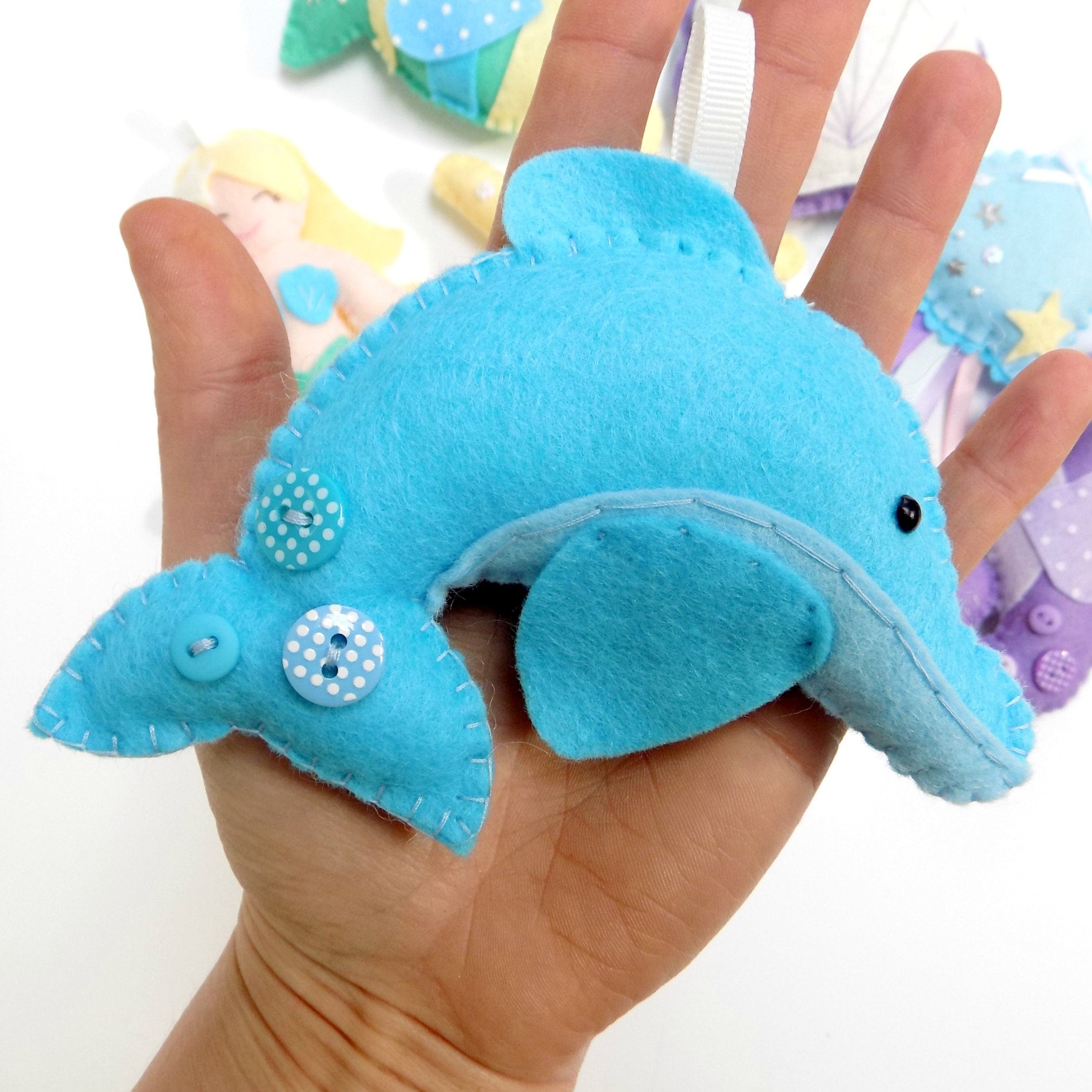 PDF Instructions Mermaid Garland. Felt Kit. Digital Pattern. Etsy