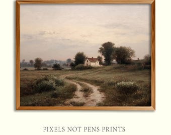 Rustic Farmhouse Painting Cottagecore Decor Printable