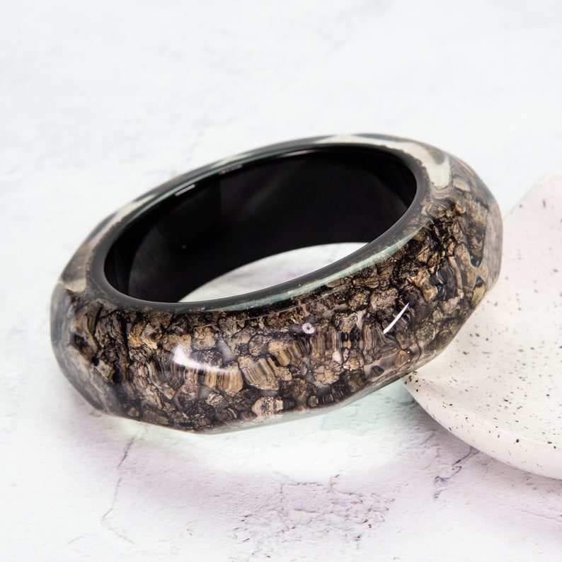 Vintage Acrylic Marble Bangle