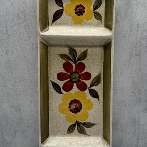 Vintage Radford Hand Painted Divided Tray