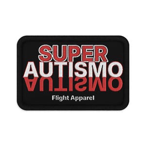 Parche trasero con velcro, ropa de vuelo Super Autismo, moral de aviación, mecánico de aeronaves A&P, avión, regalos de Navidad para pilotos