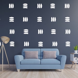 Boho Decor Wall Decal - Lines Wall Decor - Removable Vinyl Wall Decals