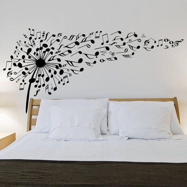 Dandelion Wall Decal Etsy
