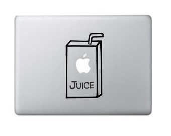 Macbook Decal Apple Juice - Macbook Sticker - Laptop Decal - Laptop Stickers - Stickers Macbook