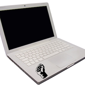 Fight The Power, Fist Macbook Decal, Macbook Sticker, Laptop Decal, Laptop Stickers, Stickers Macbook