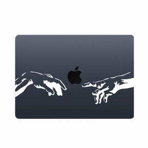 Decalcomania per Macbook con mani di Michelangelo - Adesivo per la creazione di Adamo - Adesivo in vinile per laptop e MacBook