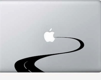 Macbook Decal, Road To Nowhere Macbook Sticker, Laptop Decal, Laptop Stickers, Stickers Macbook