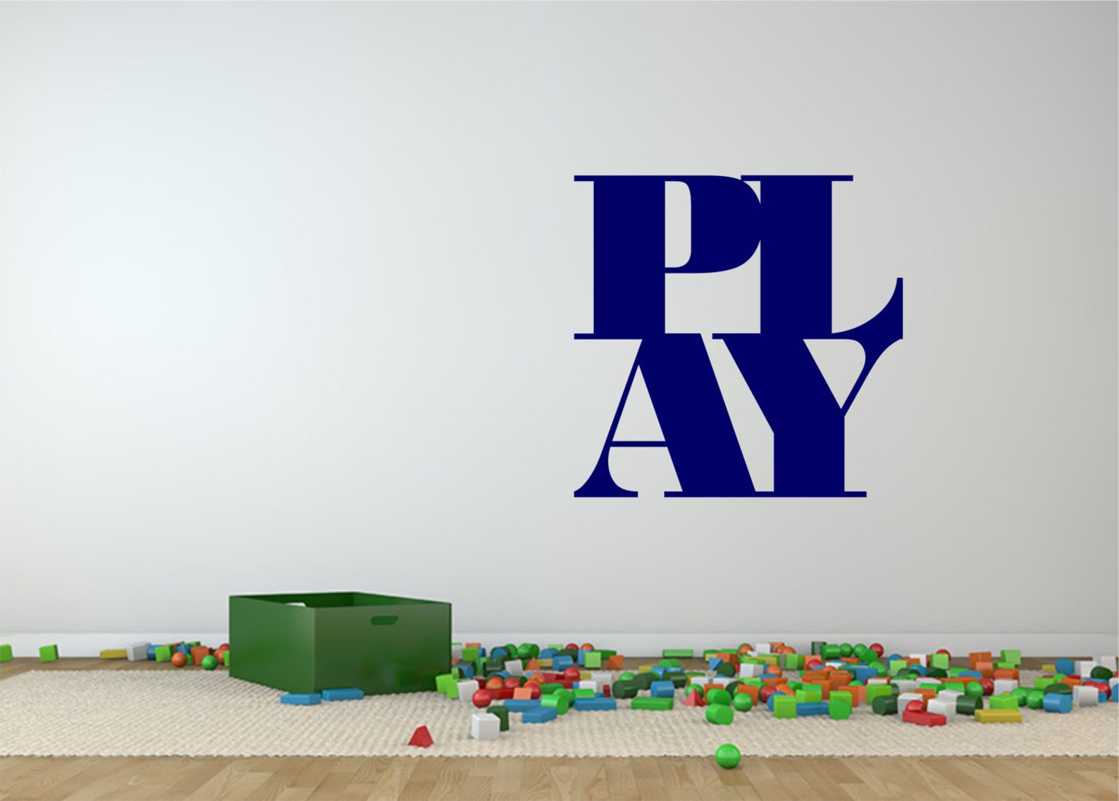 Play Wall Decal Kids Wall Decal Sticker Home Wall Decor Etsy