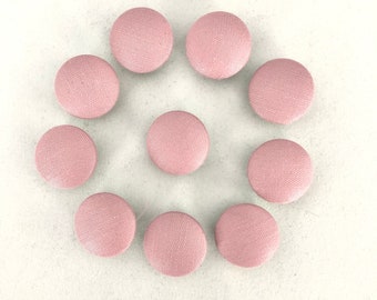 24 Rose Pink 2 Hole Carved Flower Casein 3//4/" Buttons France Vintage Buttons
