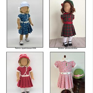 PDF-naaipatroon, 18 inch poppenkleertjes - Merry Day, jaren 1930-ensemble, 18 inch meisjespoppenkleding, 18 inch poppenjurk - By BringingJoyBoutique afbeelding 6